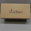 Wellmet Chandelier Shades, ONLY FOR CANDELABRA BULBS, Clipon Fitter Lamp Shades, 3" X 6" X 5", 6 pcs Set