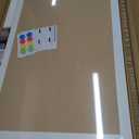 White Board for Wall, 24'' x 18'' Magnetic Dry Erase Board, Decorative Whiteboard with Plain White Wooden Frame, Hanging Writing Board for Home Office School Dorm