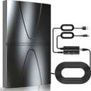 2025 Updated Strongest TV Antenna,1600 Miles Range Indoor/Outdoor Antenna for Smart TV and All Old TV's,360 Reception Digital TV Antenna for Local Channels-Thick Coax Cable and Amplifier