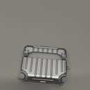 KOREDA Compatible with AirPods Pro 3 Case Cover, Cute Funny Suitcase Design Case for AirPods Pro 3rd Generation, Fashion Protective Hard Case for Women Men with Keychain and Cleaner Kit (Silver)