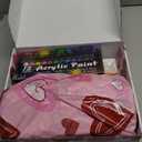 Resurhang 2 Pack Sip and Paint Kit for Adults Couples Date Night Paint and Sip Kits for Adults Pre Drawn Canvas 8 x 10 Inch for Date Night Party Supplies & Gifts(Cool Couple)