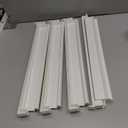 Mahjong Racks with Pushers 4PCS Set Majiang Tile Holder Acrylic Mahjong Racks Accessories and Gifts(White)