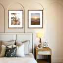 QOTIB Wood 16x20 Picture Frame with 11x14 Mat, Display 11x14 with Mat or 16x20 Without Mat, Wood 16 by 20 Photo Frame, 16 x 20 Frame for Wall Hanging Display, Deep Brown, 3 Pack