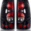 AUTOSAVER88 Tail Lights Assembly Compatible with 1999-2002 Chevy Silverado 1500 2500, 1999-2002 GMC Sierra 1500, and 2001-2002 GMC Sierra 2500, Clear Lens