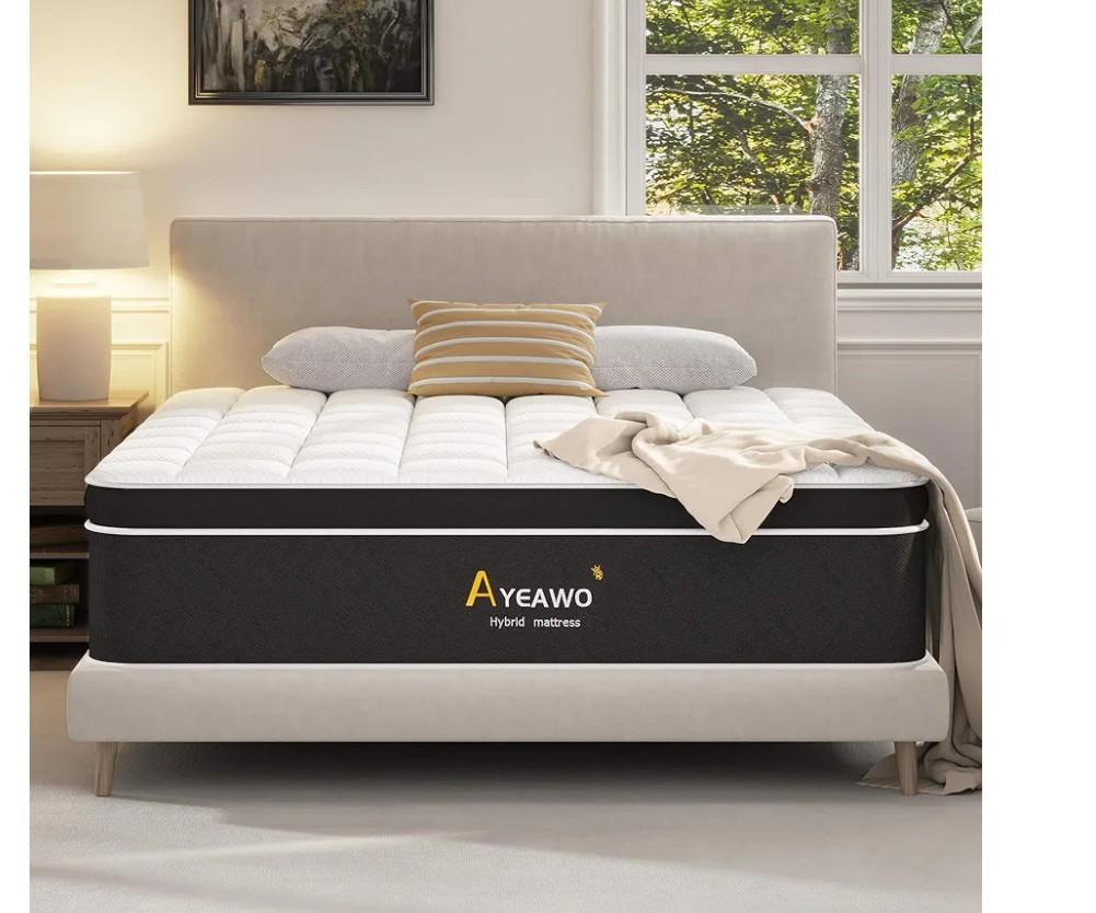 Medium Plush Full Size Mattress 12 Inch, Hybrid Mattress Full Size Bed in a Box, Gel Memory Foam and Pocket Spring, Pressure Relief and Posture Support, CertiPUR-US Certified