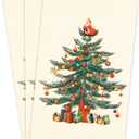 Homlouue 100 PCS Christmas Napkins Disposable, 3 Ply Paper Christmas Tree Napkins, Decorative Napkin for Bathroom Home Kitchen Dinner, Guest Paper Hand Towels for Xmas Winter Holiday Party Supplies