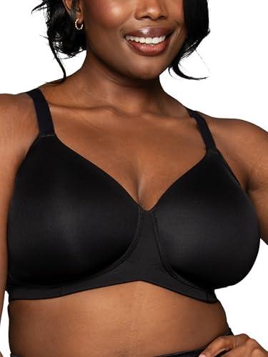 Vanity Fair Women's Full Figure Wireless Bra, Extended Side & Back Smoothing, Lightly Lined Cups Up to DDD Size 40 DD