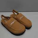 PATPAT Kids Boys Girls Clogs Size 6 Big Kid, Apricot Suede Clogs, Slip-On Adjustable Buckle Sandals Casual Mules Indoor/Outdoor Slippers Boys Girls Footwear, 13Little Kid US 6 
