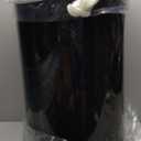 Safco Open Top Trash Can, 14 Gallon Stainless Steel, Modern Garbage Can for Indoor Use, Black