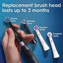 Oral-B Rechargeable Electric Toothbrush, iO2 Starter Kit, 3 Cleaning Modes, Automatic Pressure Sensor to Protect Gums, 2 Brush Heads, Night Black