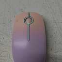 Vssoplor Wireless Mouse, 2.4G Slim Portable Computer Mouse with Nano Receiver Quiet Silent Optical Laptop Mouse for Notebook, PC, Laptop, Computer-Pink to Purple
