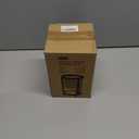 Makeup Brush Holder, 2 Tier Clear Cosmetic Tools Organizer, Round Makeup Organizer for Vanity Countertop (Black)