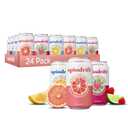 Spindrift Sparkling Water, Core 3 Flavor Variety Pack, Made with Real Squeezed Fruit, 12 Fl Oz Cans, Pack of 24, BBD: 03/25/26