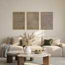 Aryroi Large Abstract Brown Beige Framed Canvas Wall Art,Modern Lines Dots Wall Decor,Boho Neutral Minimalist Artwork,Mid Century Geometric Art Print for Living Room,Bedroom,Office- 24"x36"x3