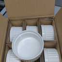 LE TAUCI Ramekins 8 OZ Oven Safe, Creme Brulee Ramekins, Pudding Custard Cups Souffle Ramiken, Dipping Sauce Dishes, Ceramic Ramekin Bowls Set of 6, White