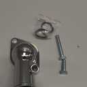 CarBole 21 Degree Chrome Water Neck Thermostat Housing Fit For Chevy V8 5.7L 350 454 Small Big Block