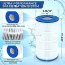 C-8411 Pool Filter Cartridge Compatible with Clearwater II 75, FC-1255,CX760RE, C751, C-8411, Pro Clean 75, PA76, 817-0075P, 817-0075N Hot Tub Filters 75 Sq. Ft.1 Pack