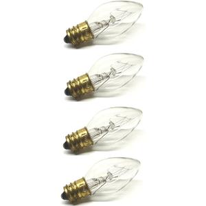 Clear Night Light Bulb Replacement Bulbs 5W 120V - 4 CT