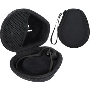 Hard Case Replacement for SHOKZ OpenRun Pro 2 / Pro 2 Mini/OpenMove/OpenRun/OpenSwim Open-Ear Bone Conduction Sport Headphones (Red Case)