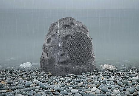 Xtreme Rock Speakers Outdoor Waterproof - IPX5 Water-Resistant Speaker with True Wireless Stereo - 33ft Range, Aux Port, Rechargeable Battery - Outdoor Speakers Bluetooth Waterproof Patio
