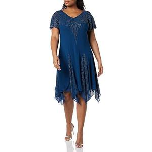 J Kara Women's Short Beaded Dress 18