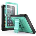 DJ&RPPQ All-New Case for 7 Inch Tablet- Not for TCL Tablet Also for Sony Nokia - Built in Screen Protector Kids Case, Green -Green