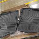 Mixsuper Custom Fit for Floor Mats 2007-2014 Cadillac Escalade/Chevrolet Tahoe/GMC Yukon All Weather Floor Liners Durable 1st & 2nd Row Mat Liner Set Black