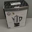 Elite Gourmet EC812 Electric 12-Cup Coffee Percolator with Keep Warm, Clear Brew Progress Knob Cool-Touch Handle Cord-less Serve, Stainless Steel