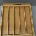 Kitsure Silverware Organizer - Expandable Bamboo Kitchen Drawer Organizer for Cooking Utensils and Cutlery, Sturdy & Thickened Kitchen Organizers and Storage Solution, X-Large, Natural