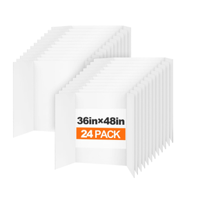 TUXITA Trifold Poster Board,24P 36"x48 Large White Corrugated Poster Boards
Science Fair Display Boards,Project Boards Perfect for School Projects, Event Displays and Business Presentations
