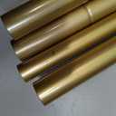 TONIAL Gold Curtain Rods 32 to 58 Inch(2.6 to 4.8 ft), Adjustable Splicing Window Curtains rod, 3/4 Drapery Rods for Windows 20 to 53 Inch, Decorative Single Rod with Modern Cap Finial
