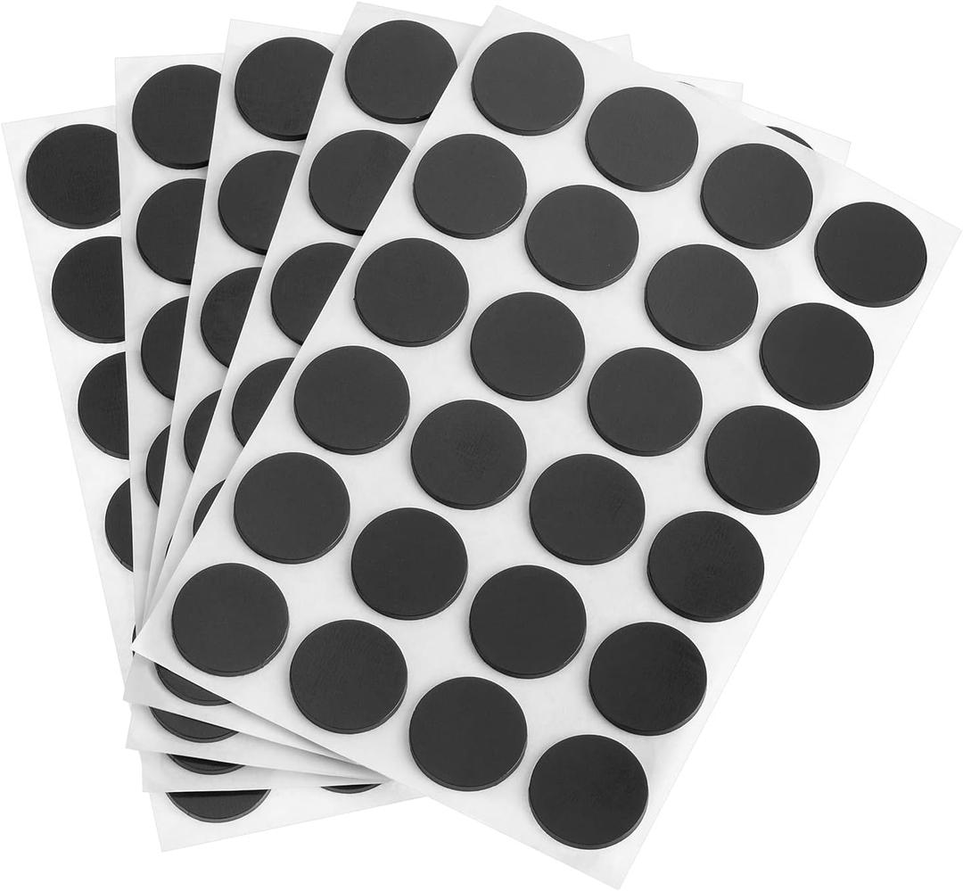 Mr. Pen- Self Adhesive Magnet Dots, 120 pcs, Flexible and Extra Thin, 0.8" Diameter x 0.04" Thickness, Magnetic Dots with Adhesive Backing, Perfect for Crafts, DIY Projects & Decorative Magnet (Black Round)