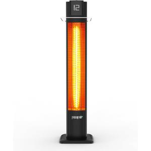 Pasapair 42" Outdoor Patio Heater - 1500W Infrared Tower Heater with Remote - Electric Space Heater with 12 Heat Levels and 9H Timer - IP55 ETL Certified for Garage, Indoor, Porch