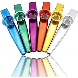 LovesTown Kazoos Musical Instruments,6 PCS Metal Kazoos Flute for Kids Gift Price Party Favor Gift Bag Fillers LovesTown Kazoos Musical Instruments,6 PCS Metal Kazoos Flute for Kids Gift Price Party Favor Gift Bag Fillers