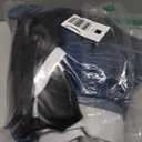 Estelar Textiler Navy Blue and Greyish White Blackout Curtains for Bedroom 84 Inches Long, Full Room Darkening Grommet Curtains for Living Room,Thermal Insulated Ombre Drapes,52Wx84L,2 Panels