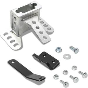 FOVPLUE Adjustable Rider Backrest Pad Mounting Hardware Kit for Harley Touring 2009-2025,for CVO Road Glide Street Glide Tri Glide FLHTK/L Electra Glide Road King,Sliver