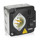 Interruptores de Transferencia para Generadores 20 A 120V,Suitable for Any Generator Type, Neutral generators, and Solar Systems, for Indoor, Outdoor, and RV use (Black)