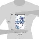 Laura Ashley 4x6 Silver Bamboo Metal Picture Frame (Vertical) with Pull-Out Easel Stand, Made for Tabletop, Counterspace, Shelf and Desk