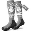 Pecube Merino Wool Kids Ski Socks 2 Pair Thermal Thick OTC Snow Socks for Boys Girls Toddler Skiing Snowboard Winter Sports, XS