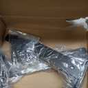 4 Pack - 9 Inch Black Hidden L Shelf Bracket (1/5 Inch Thicked) Iron Floating Shelf Brackets Rustic Industrial Metal Brackets for Shelf Support