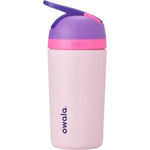 Owala Kids Flip Insulated Stainless-Steel Water Bottle with Straw and Locking Lid, 14-Ounce, Purple/Pink (Bunny Business) Owala Kids Flip Insulated Stainless-Steel Water Bottle with Straw and Locking Lid, 14-Ounce, Purple/Pink (Bunny Business)