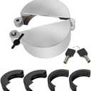Upgrade Semi Truck Locking Fuel Cap Cover, with Two Keys, Fit for Kenworth, International, Mack, Volvo