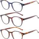 NORPERWIS 5 Pairs Reading Glasses - Standard Fit Spring Hinge Readers Glasses for Men and Women (5 Pack Mix Color, 1.50)
