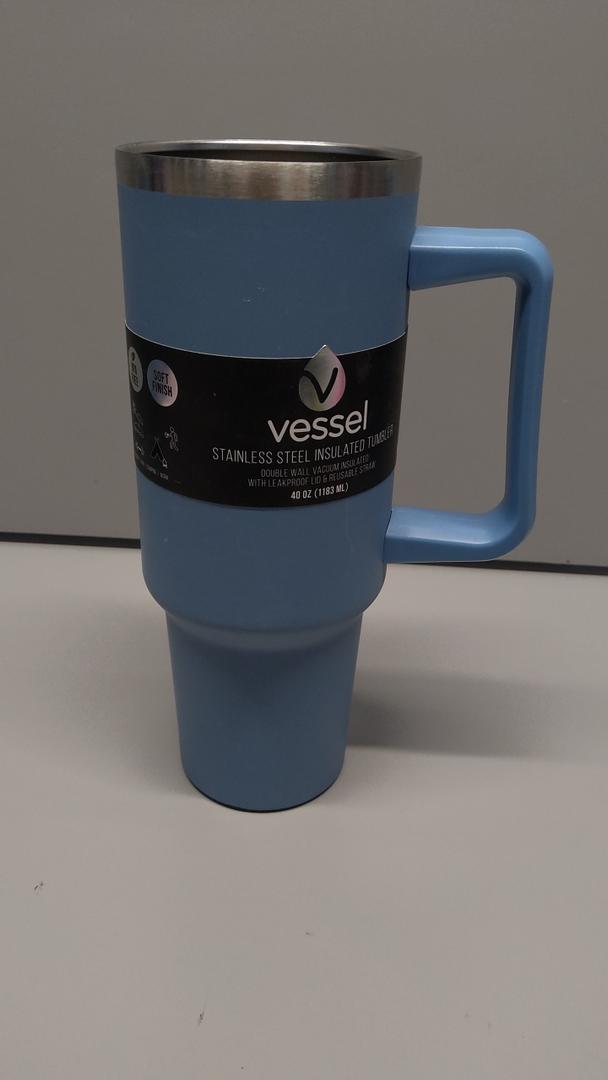 40oz Insulated Stainless Steel Vessel -Designed For Maximum Hydration, This Tumbler Keeps Drinks Cold Up To 24 Hours Or Hot Up To 6 Hours With Its Double-wall Vacuum Insulation. Blue