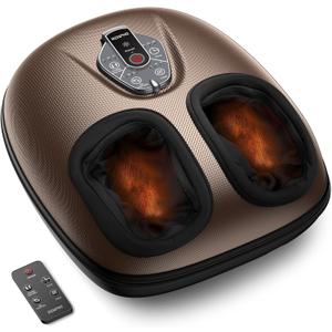 RENPHO Foot Massager Machine with Heat [2026 Upgraded], Shiatsu Foot Massager for Plantar Fasciitis, Birthday Gifts for Women Mom Men Dad, Wireless Control, 2026 New Upgraded, Up to US 12