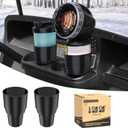 10L0L 2 Pack Golf Cart Cup Holder, Dash Adapter for Portable Propane Heater Cylinder, Universal Replacement Drink Holder for Yamaha EZGO Club Car