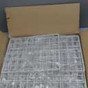 4-Tier Stackable Closet Organizers and Storage Basket, Foldable Closet Shelf Organizer System, Space-Saving Clothes Storage Drawer Organizer for Wardrobe, White (Patent Pending)