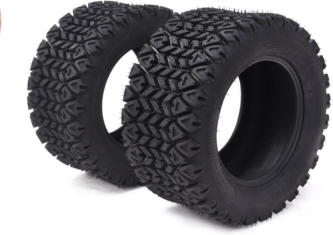 2 PCS 23x10.5-12 Lawn Mower Tires 4PR Turf Saver Lawn & Garden Tires for Garden Tractor Riding Mower, Tubeless