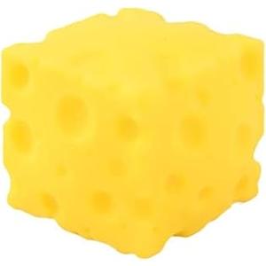 Yellow Cheese Squeeze Toy, Soft Novelty , Theme Cheese Cubes Squishy 3.9(Large)