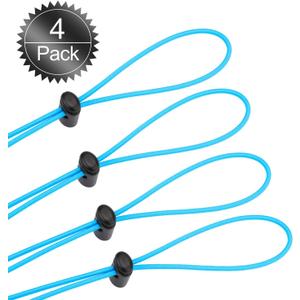 Oumers Bungee Goggle Strap Kit, Adjustable Replacement Swimming Goggle Straps with Cord Lock Clamp for Kids Goggles, One Size